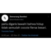 Semarang Sambat
@sambatondes
ક
perlu digaris bawahi bahwa hidup
tidak semudah cocote fiersa besari.
Translate Tweet
6:00 pm - 20 Nov 21 Twitter for Android