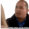 R Usted cómo es de bruta.
