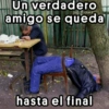 Un verdadero amigo se queda jojo stickers hasta el final