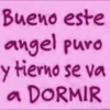 Bueno este angel puro y tierno se va a DORMIR