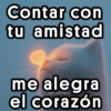 Contar con tu amistad me alegra jojo_stickers el corazón