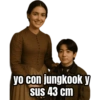 yo con jungkook y sus 43 cm