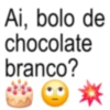 Ai, bolo de chocolate branco?