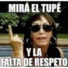MIRÁ EL TUPÉ Y LA FALTA DE RESPETO