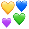 Emojis iphone corações  9
