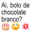 Ai, bolo de chocolate branco? *