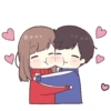 Stiker couple bucin 8