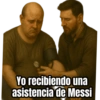 Yo recibiendo una asistencia de Messi