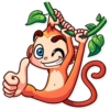 Monkey Sticker by* 27