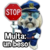 STOP Multa: un beso POLICE POLIC