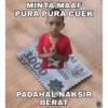 MINTA MAAF PURA PURA CUEK TIGA RIBU RUPIAH 3000 W 000000 AI PADAHAL NAKSIR BERAT