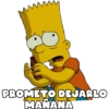 PROMETO DEJARLO
MANANA