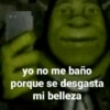 yo no me baño
porque se desgasta
mi belleza