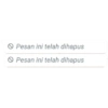 Pesan ini telah dihapus Pesan ini telah dihapus