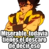 Miserable,todavía tienes el descaro de decir eso