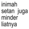 linimah setan juga minder liatnya