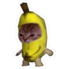 Stiker pisang~kucing~ 14