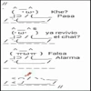 -w-) / C Khe? Pasa AS ) / כן. ya revivio el chat? TTWTT) ώπ / כן V VI Falsa Alarma