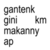 gantenk gini km makanny ap