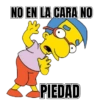 NO EN LA CARA NO PIEDAD