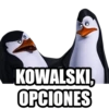 KOWALSKI,
OPCIONES
