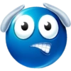 Blue emoji  15