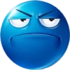 Blue emoji  14