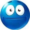 Blue emoji  16
