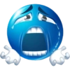 Blue emoji  23