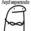 enabelle sticker Aquí esperando