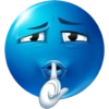 Blue emoji  24