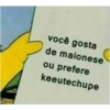 você gosta de maionese ou prefere keeutechupe