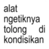 alat ngetiknya tolong di kondisikan