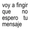 voy a fingir que no 은근 espero tu mensaje