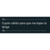 Cupón válido 5