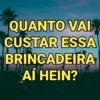 QUANTO VAI
CUSTAR ESSA
BRINCADEIRA
AÍ HEIN?