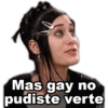 Mas gay no pudiste verte