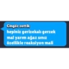Cingöz zottik
hepiniz gerizekalı gerzek
mal yarım ağaz sınız
özellikle reaksiyon mali