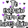 Te extraño Pero me haces daño @harley stickers