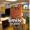 Smile (in pain)