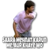 SAARA MEHNAT KARUN
Me. AUR KHAYE Wo