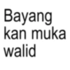 Bayang kan muka walid