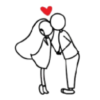 Parejitas amor stickman ❤️❣️❤️ 11