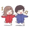 Stiker couple bucin 13