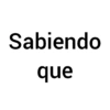 Sabiendo que