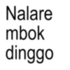 Nalare mbok dinggo