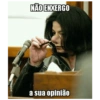 NÃO ENXERGO a sua opinião