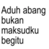 Aduh abang bukan maksudku begitu