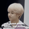 gak boleh emosi, tahan, lagi puasa