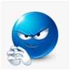 Emoji azul | reação  7